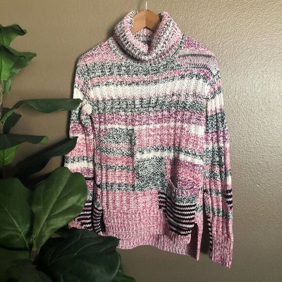 Anthropologie Sparrow Alma Knit Pink Turtleneck - Picture 3 of 8